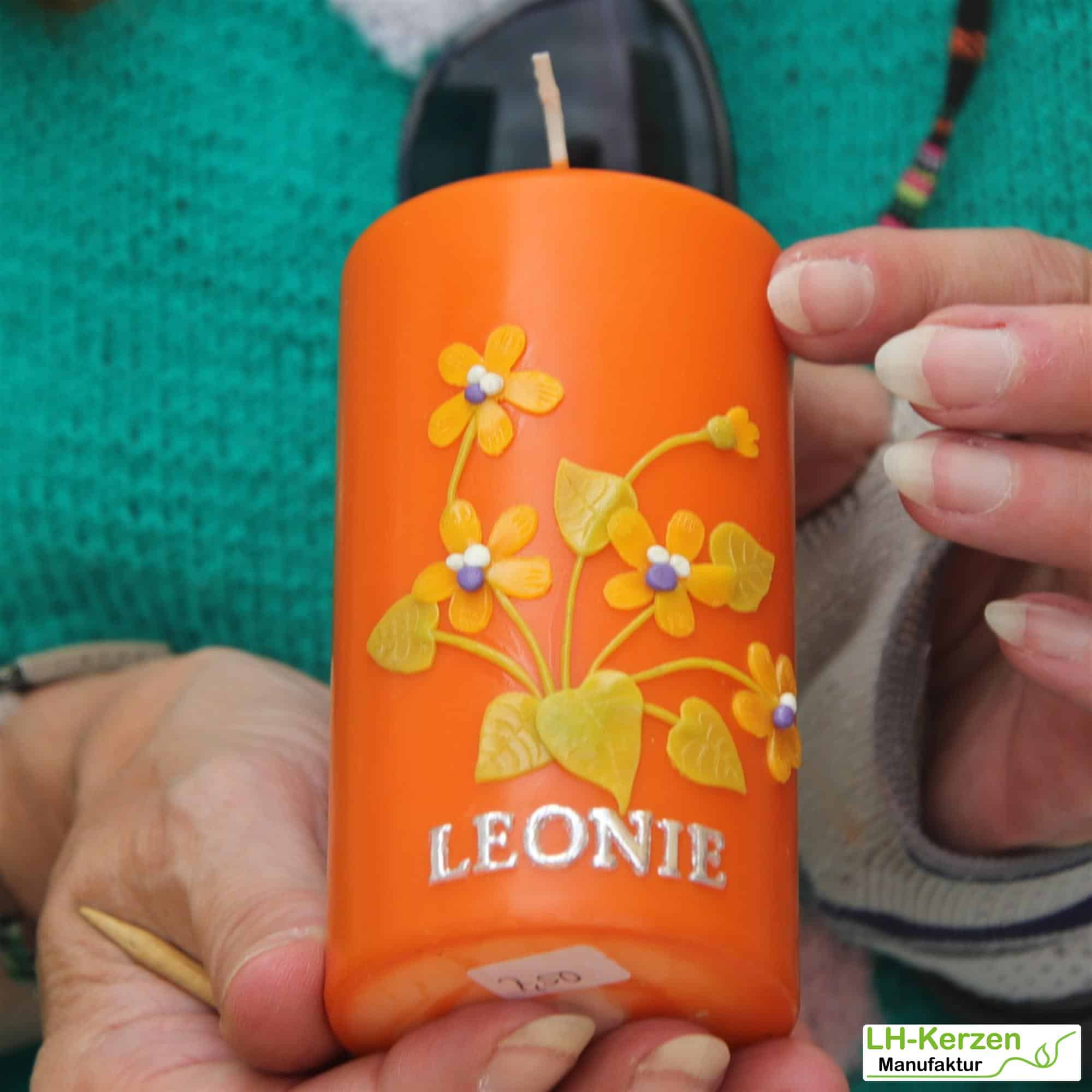 Kerzenbeschriftung Beschriftete Kerze